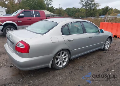 2002 Infiniti Q45 Luxury from USA, damaged, VIN JNKBF01A92M004329
